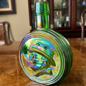 Franklin Delano Rosevelt Carnival Glass Decanter - 1st Edition by Wheaton